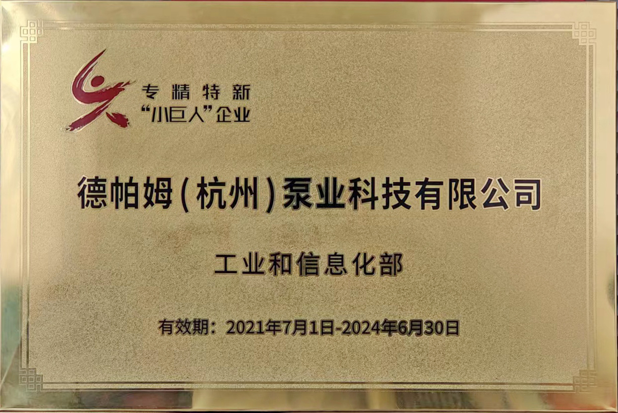 國(guó)家級(jí)重點(diǎn)小巨人企業(yè)，杭州共5家，錢(qián)塘區(qū)僅德帕姆1家！